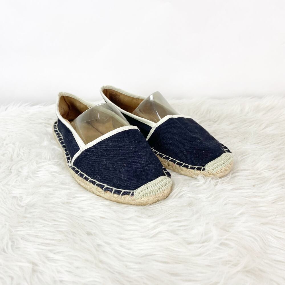 Sonoma 7.5 M Womens Black Textile Canvas Esparille Flats